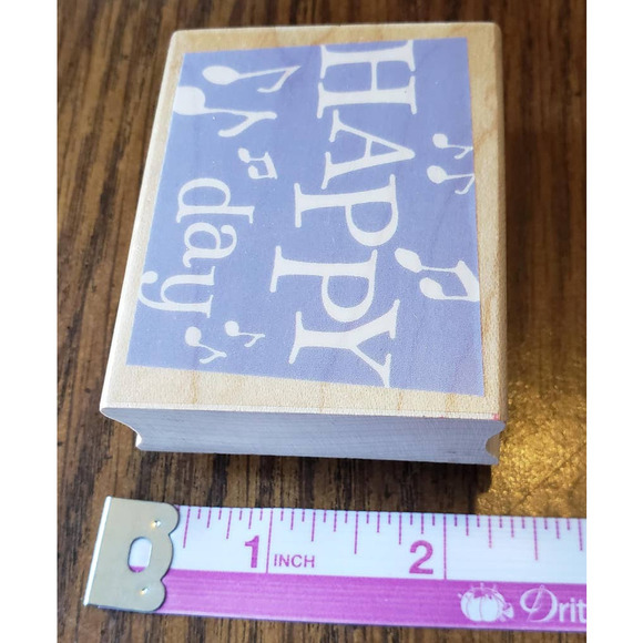 Hero Arts Happy Day Confetti Wood Mounted Rubber Stamp E3733 - Picture 3 of 8